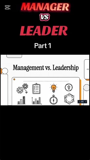 Manager vs Leader. Part 1