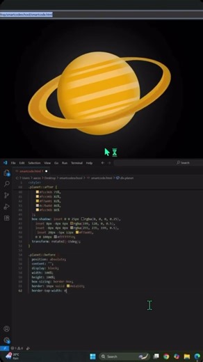 Make Jupiter Animation By Using #html5 #css3