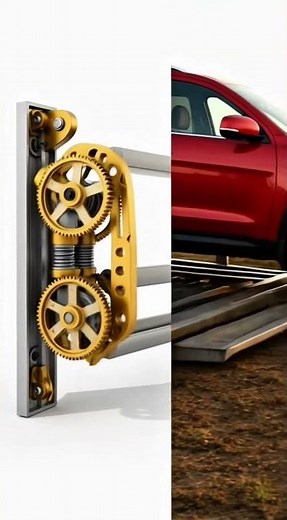 Genius Mechanical Solution ⚙️ | Car Suspension Animation #Shorts #reels