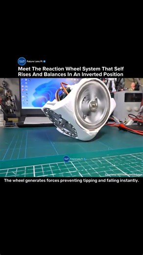 This Spinning Wheel Balances Itself Against Gravity Without Falling #science #technology #balance