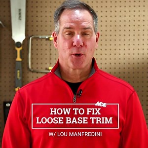 27K views · 54 reactions | Learn how to properly fix loose baseboard trim with Ace Home Expert, Lou Manfredini. | Ace Hardware | Facebook