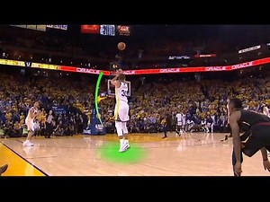 Stephen Curry Shooting with 2K Green Effect