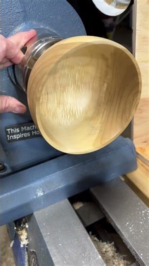 FIGURED POPLAR INTERIOR #woodturning #tonyturnswood