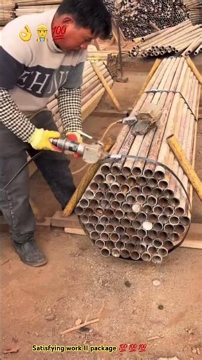 The process of package bundle of metal tubes