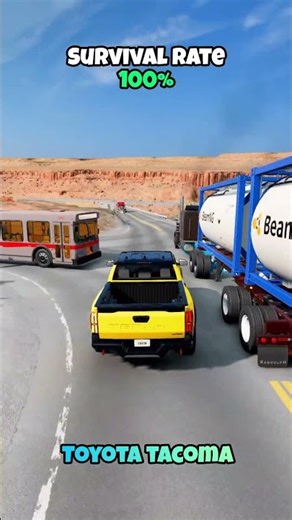 Chance of survival with different vehicles #beamng #beamngdrive #game #gaming #car #cars