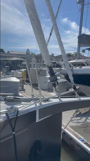 How to tie up the Code Zero furling line