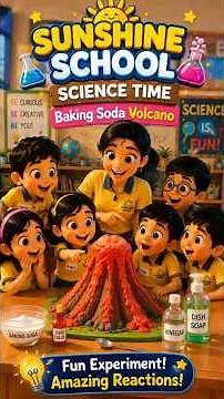 Baking Soda Volcano Experiment for Kids | Easy Science Activity | Sunshine School