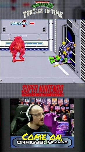 Rahzar & Tokka Teenage Mutant Ninja Turtles: Turtles in Time (Super Nintendo) #retrogamingfun #snes
