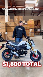 Meet the Venom X20 125cc. ✔ 125cc 4-stroke engine ✔ 4-speed manual transmission ✔Top speed: 55 mph Lightweight, easy to handle, and great for new riders! Click the link and get yours now! OR call 1-855-984-1612 ☎️ LINK: https://www.venommotorsportsusa.com/products/x20-motorcycle-125cc-manual #VenomMotorsports #HondaMotorcycle #MiniMoto #Grom #Navi #Kawasaki #Z125 #Yamaha #125cc #BeginnerBike #Newbike #motorcycle #bestdeals #christmasgifts | Venom Motorsports Canada / USA