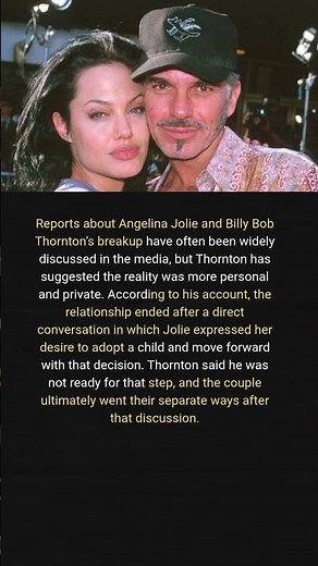 Angelina Jolie and Billy Bob Thornton’s Relationship Ended After a Difficult Conversation