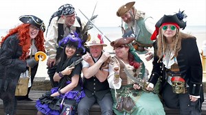 🏁🌯🥤🚂VIDEO…Plenty going on this weekend in and around Bridlington. Race the Waves will be bringing many wierd and wonderful vehicles and bikes to the Old Town today (10th May) for registration and then beach racing on Saturday and Sunday from around 11.am. Bridlington Lions will be hosting a vintage car rally on South Marine Drive on both days whilst the beach racing is in progress. Over the weekend there will also be a delightful Steampunk Festival at the Bridlington Spa. Lots of stalls and 