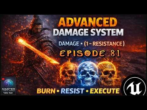 UE5 Damage Calculation System | Burn, Chill Resistance & Elemental Weapons (GAS Deep Dive) | EP 81