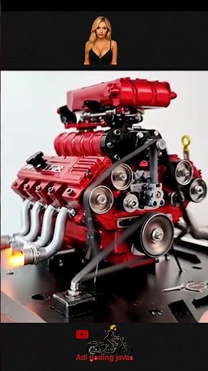 V8 Miniature Engine Model – 8s Cinematic Showcase