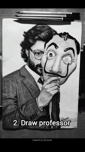 How to draw a mask🎭 | full tutorial | #drawing #art #howtodraw #tutorial #professor #shorts #sketch