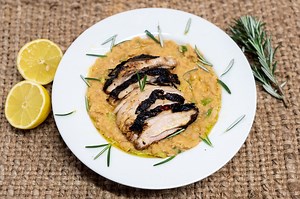 49K views · 2K reactions | Stuffed Chicken With White Bean Puree | Uncut Kitchen | Facebook