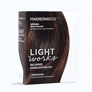 Madison Reed Light Works Balayage Highlighting Kit, Creates Natural-Looking Warm Caramel Highlights (Ardenza - Brown), Amonia Free, Cruelty Free, 2 Step Process That Lightens & Tones Hair