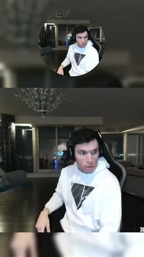 Streamer @Trainwreckstv startled after laser shines through his window