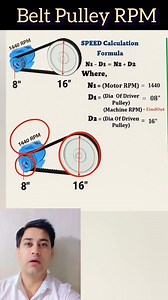 290K views · 3.6K reactions | Belt Pulley RPM Formula...
