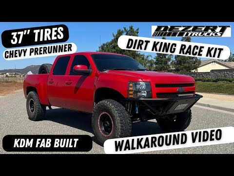 Dirt King, Chevy Silverado Prerunner, 37’s, stage 1 build