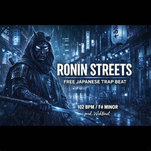 FREE Japanese Trap Type Beat 2026 – Ronin Streets | Dark Tokyo Trap Instrumental