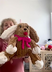 So much fun making Chunky chenille plushies! 💕🐶🧶 Yarn: Becozi.com Video tutorial: coming soon | BeCozi