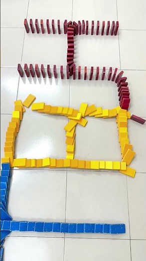 Epic Domino Explosion 😱 | Most Satisfying Chain Reaction Ever! #puzzle #domino #shorts