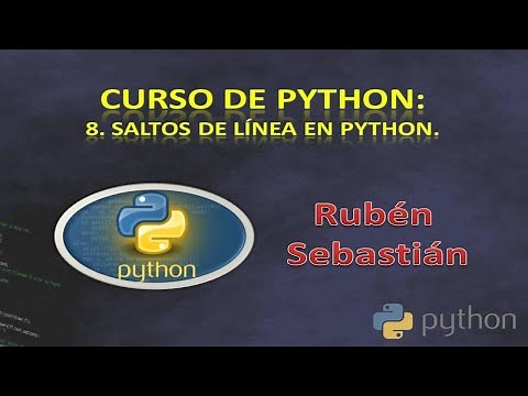 008 ✅ SALTOS DE LÍNEA en PYTHON. 🖥️ Curso de Python gratis. Tutorial