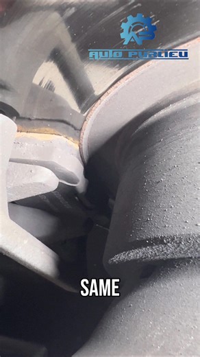 Checking brake pads reveals the front ones need immediate replacement, while the rear ones might last a couple months. Don't risk it – prioritize safety! #BrakePads #CarMaintenance #VehicleSafety #AutoRepair #autopurlieu #shorts #shortsvideo #shortsviral #maintenance #reels #reelsviral #reelsvideo #daily #asmr #mechanic | Auto Purlieu