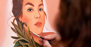 Female Portraiture with Acrylics | "Female Portraiture with Acrylics" (priii_barbosa)