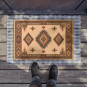 Southwestern Navajo Doormat, Tribal Geometric Coconut Coir Door Mat, Native American Style Entry Rug, Desert Home Decor - Etsy Canada
