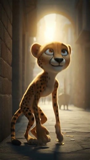 “From Greed to Determination – A Cheetah’s Journey 🌅 #Motivation #Animation”