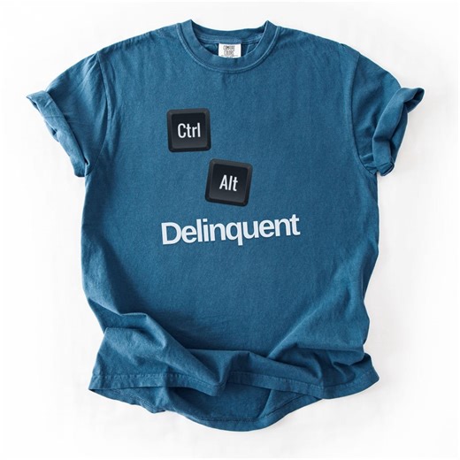 Ctrl Alt Delinquent Computer T-shirt - Etsy