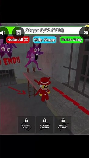 Escape from bat monster 😂 🧌😈 #roblox #funny