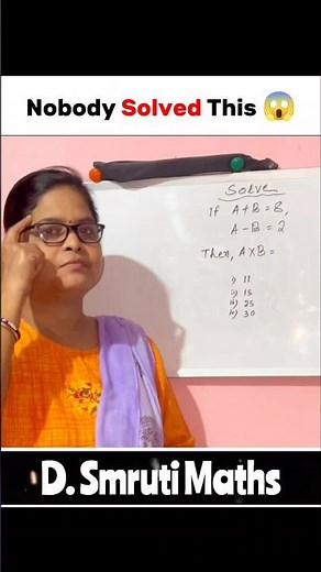 Nobody Solved it 😱 | #shorts #maths