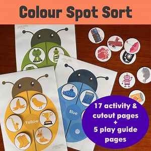 Colour Spot Sort - Colour Sorting Activity Printable Set for Preschoolers, Homeschool Preschool Curriculum, Preschool Colour Activities - Etsy