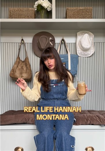 My Hannah Montana life ✨🎤🦙 #farmlife #hannahmontana | hannah montana