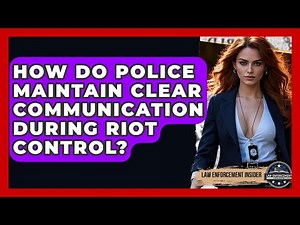 How Do Police Maintain Clear Communication During Riot Control? - Law Enforcement Insider