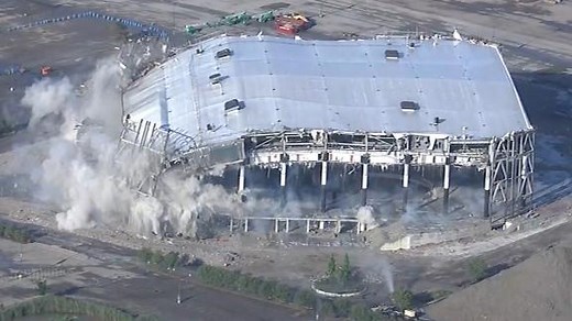 The Palace of Auburn Hills no longer stands after implosion