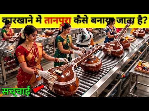 Tanpura Kaise Banta Hai Inside Factory (Complete Process) | फैक्ट्री में तानपुरा कैसे तैयार होता है?