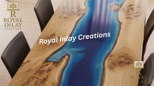 Live Edge Epoxy River Dining Table: Custom Wood & Blue Resin Art - Etsy