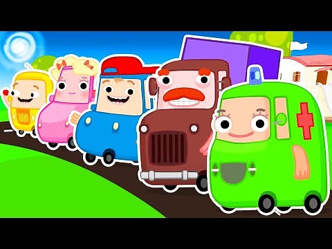 The Wheelzy Family cartoon for kids. Learn colors with car cartoons full episodes.