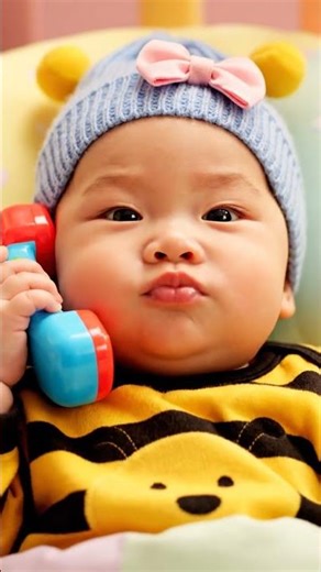 Cute Baby on Phone 📱💖 | First Time Saying “Hello Papa”