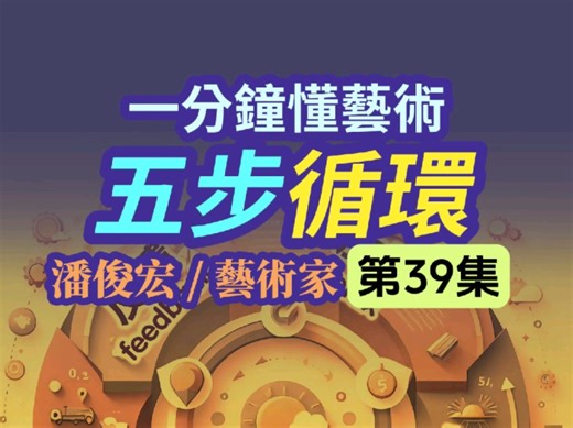 一分钟懂艺术【创作诀窍!5步循环持续见效!】潘大师EP39 #潘俊宏艺术家# #画画# #美术教育# #美术生# 免费咨询：懂得玩转这5步循环原理保证提高