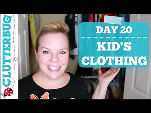 Day 20 - Kid's Clothing - 30 Day Decluttering Challenge