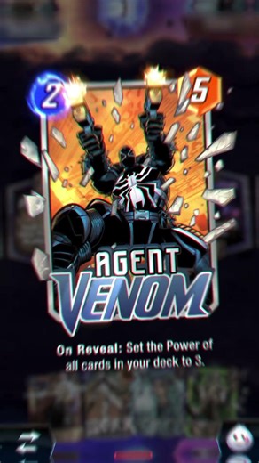 Agent Venom 🕷️🔫 Animation - Marvel Snap (VFX + SFX) #shorts