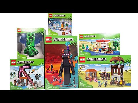 ALL LEGO Minecraft 2025 Summer Sets COMPILATION/COLLECTION Speed Build Review