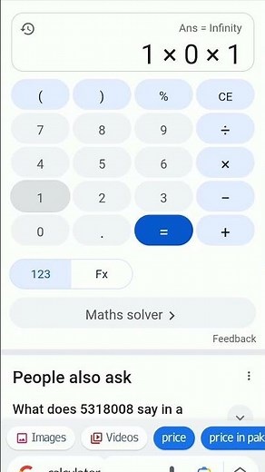 How to make infinity and error in google calculator tutorial!🔥 #tutorial