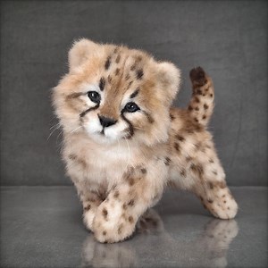 Cheetah Realistic Toy Plush Toy Stuffed Animals - Etsy