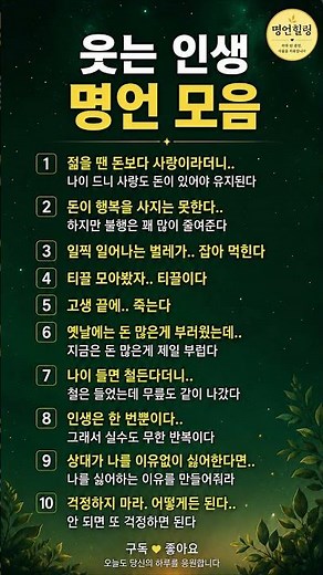 웃는 인생 명언 모음｜웃기지만 이상하게 공감되는 현실 인생 조언 #인생명언 #웃긴명언 #공감글귀 #인생조언 #명언힐링