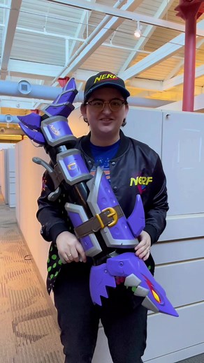 The Nerf LMTD League of Legends Jinx Fishbones Blaster is available for pre-order NOW! Link in bio! #Nerf #fyp #viral #leagueoflegends